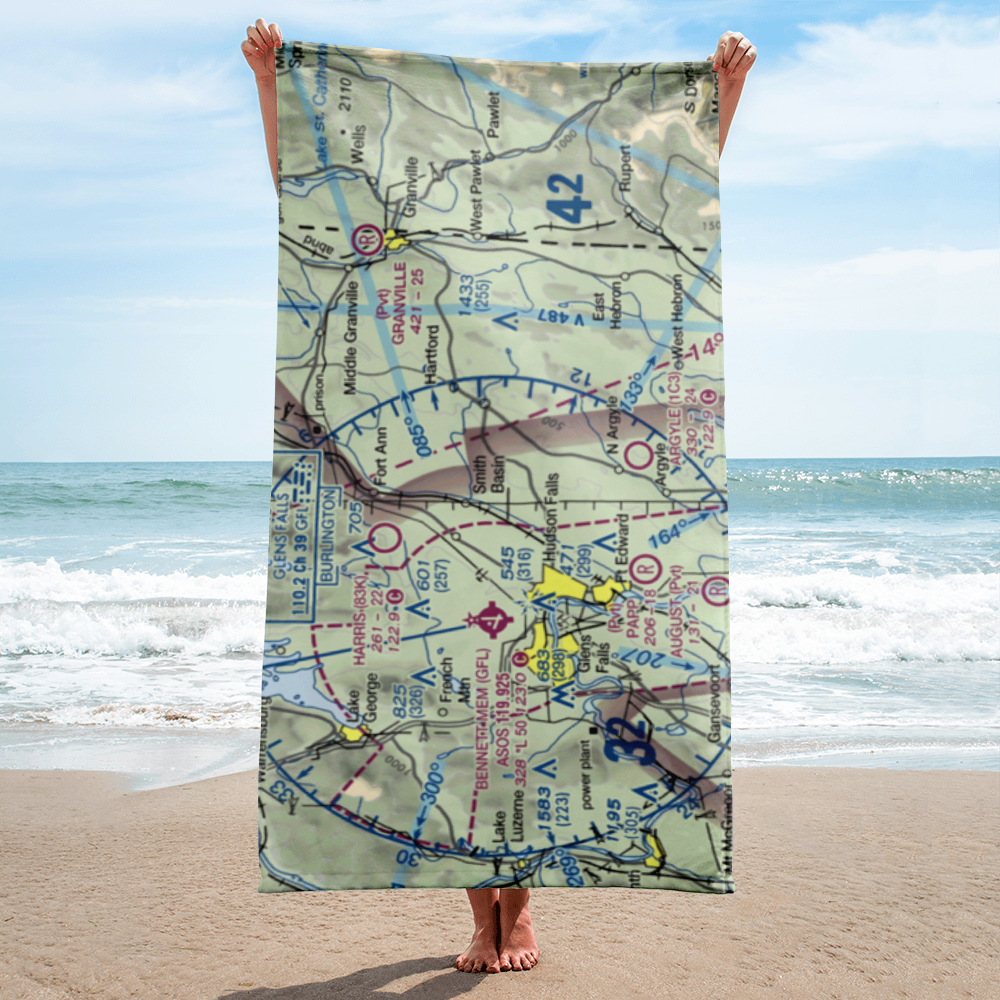 Mountain View Airport (14NK) VFR Sectional Towel 