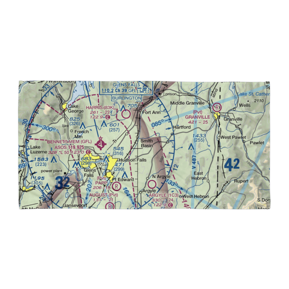 Mountain View Airport (14NK) VFR Sectional Towel 