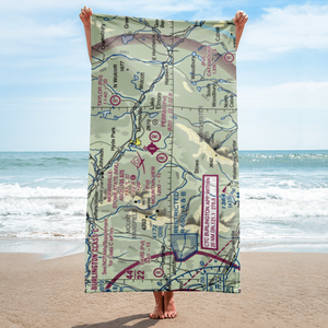 Mountain View Farm Airport (VT64) VFR Sectional Towel