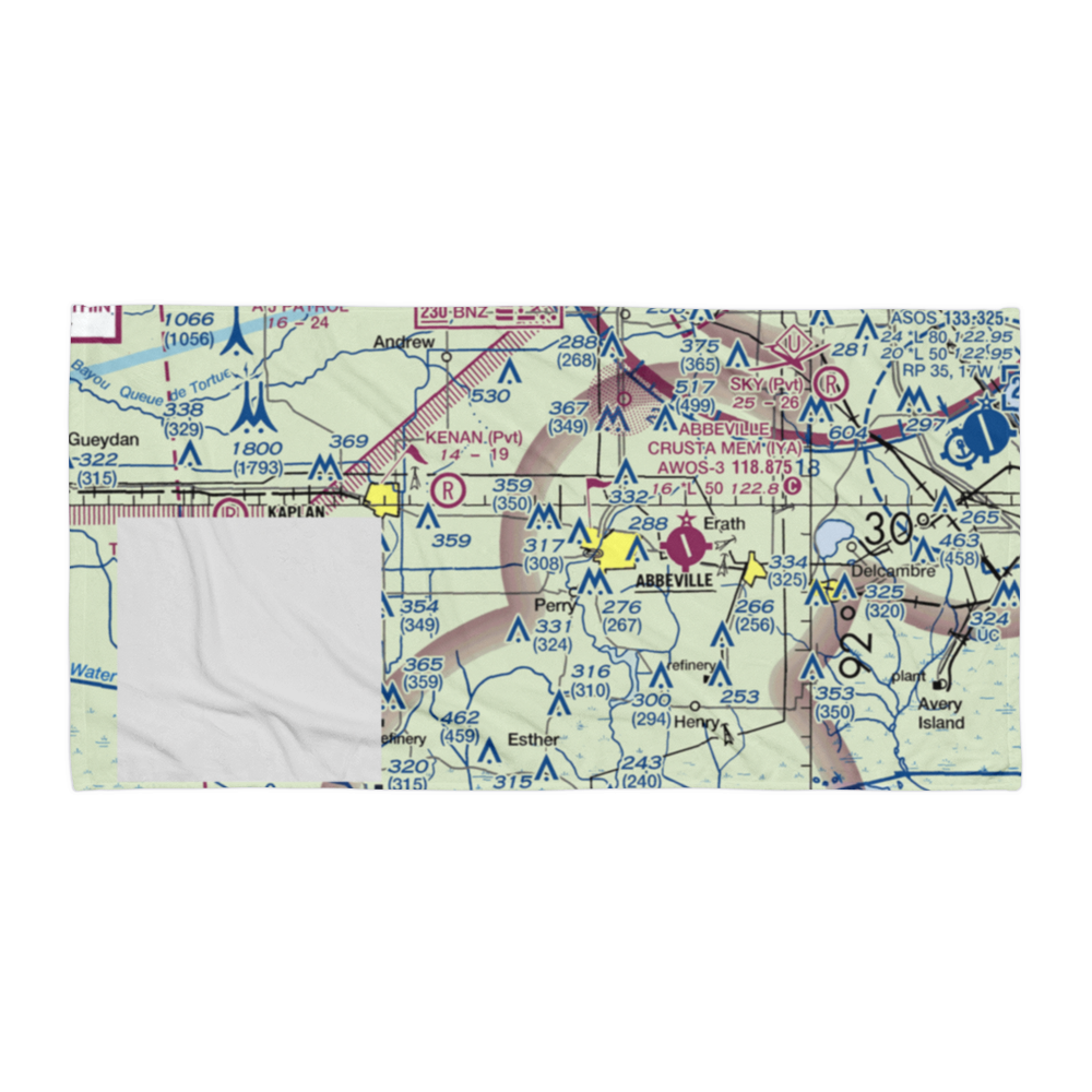 Ms Pats Airport (35LA) VFR Sectional Towel 