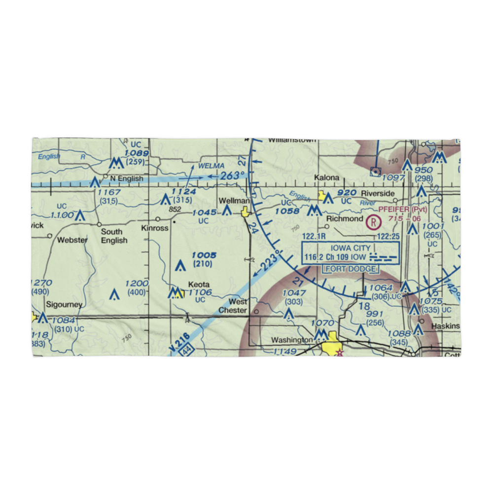 Murphy Field Private Airport (5IA7) VFR Sectional Towel 