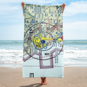 Muskegon County Airport (MKG) VFR Sectional Towel