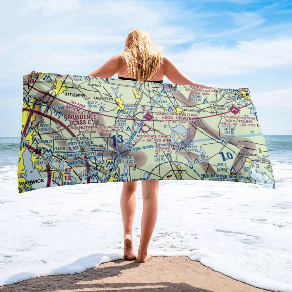 Myricks Airport (1M8) VFR Sectional Towel 