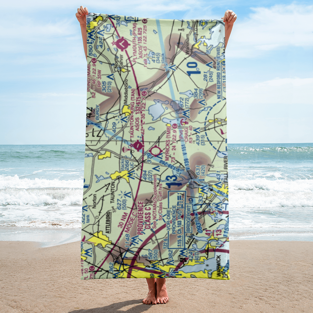 Myricks Airport (1M8) VFR Sectional Towel 