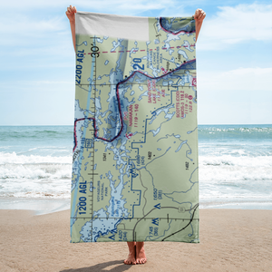 Namakan Seaplane Base (57MN) VFR Sectional Towel