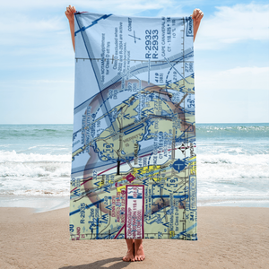 Nasa Shuttle Landing Facility Airport (TTS) VFR Sectional Towel