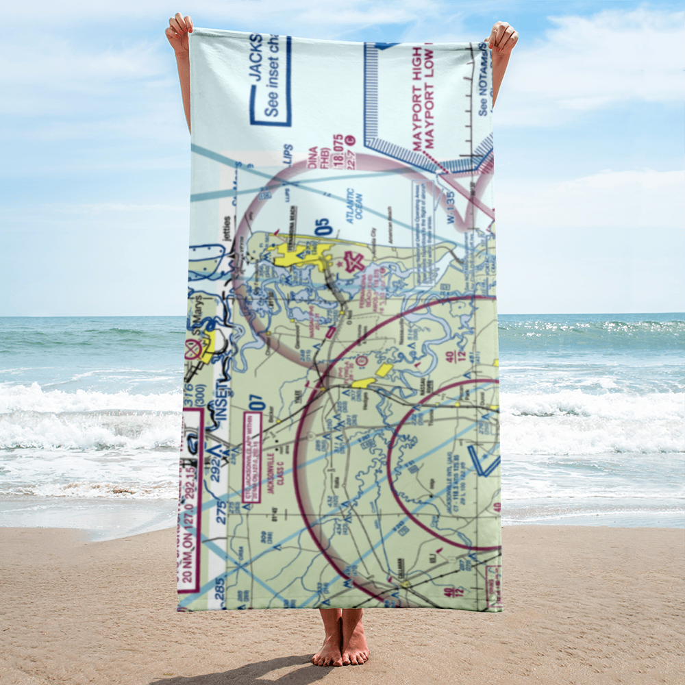 Nassau Airport (83FL) VFR Sectional Towel 