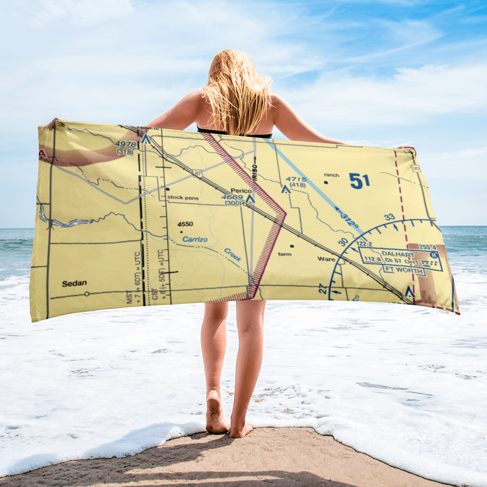 Nebtex Land Co. Airport (TA13) VFR Sectional Towel 