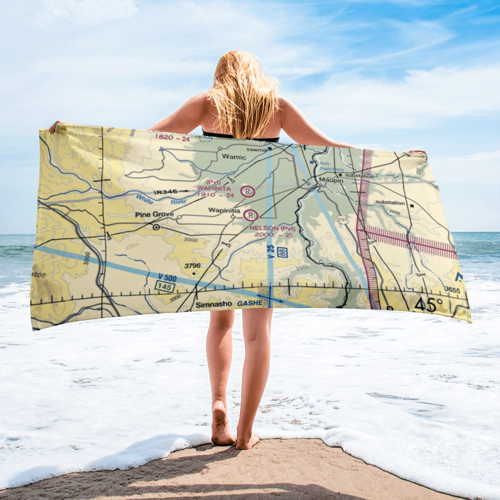 Nelson Ranch Airport (19OR) VFR Sectional Towel 