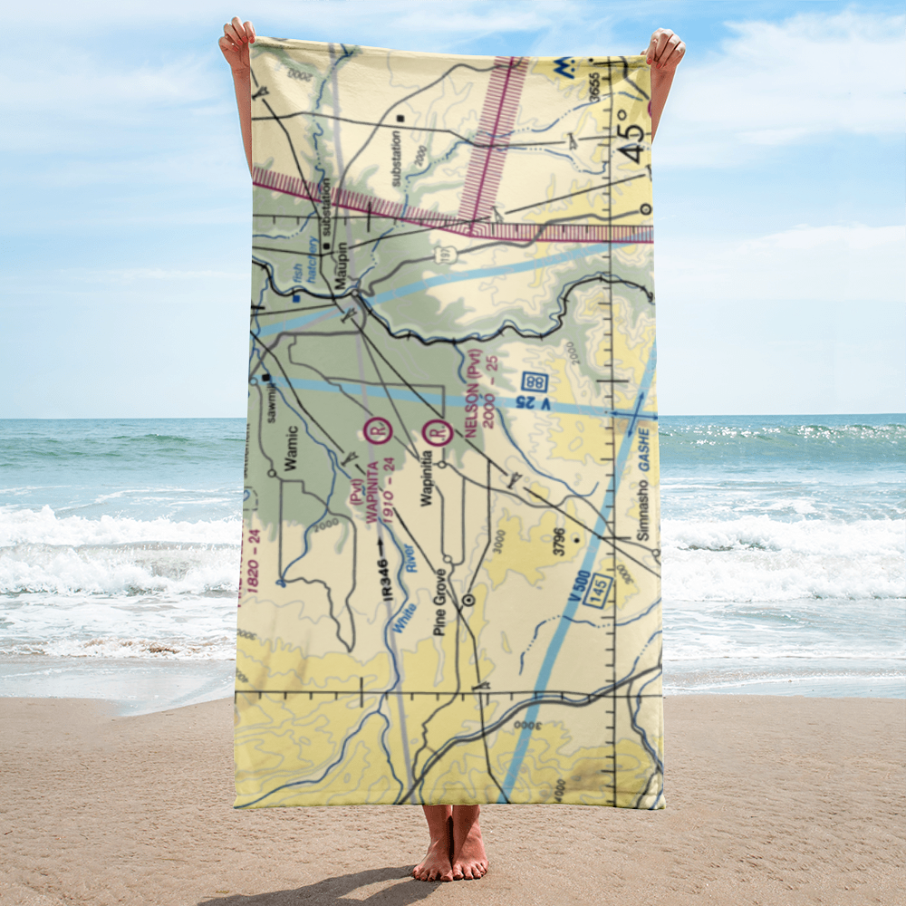 Nelson Ranch Airport (19OR) VFR Sectional Towel 