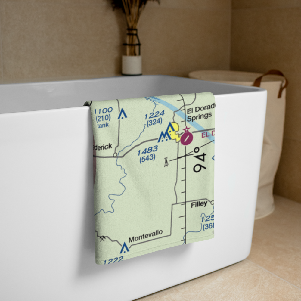 Nevada Municipal Airport (NVD) VFR Sectional Towel 