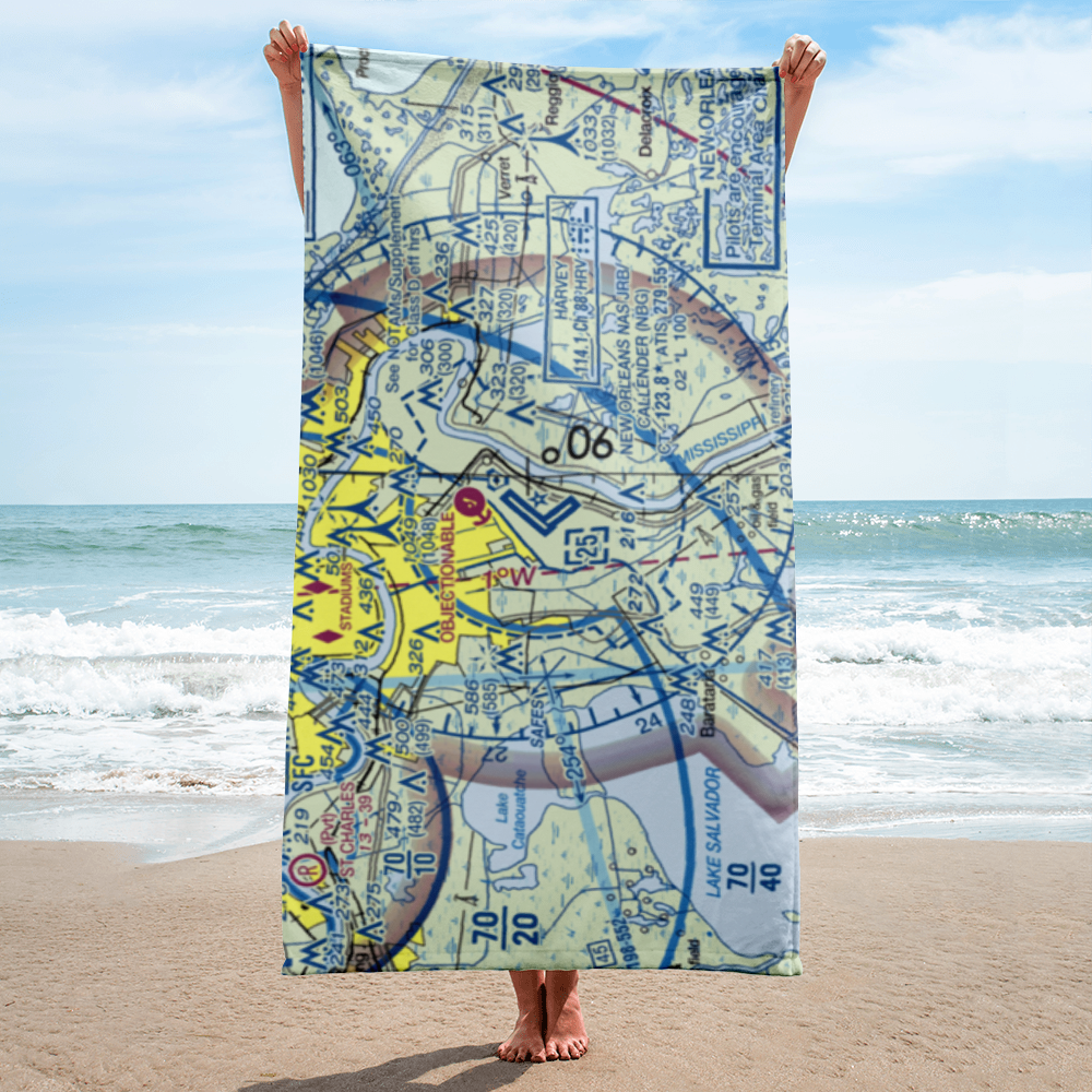 New Orleans NAS JRB/Alvin Callender Field (NBG) VFR Sectional Towel 