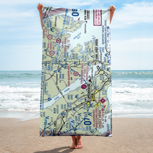 New Quarter Farm Airport (92VA) VFR Sectional Towel