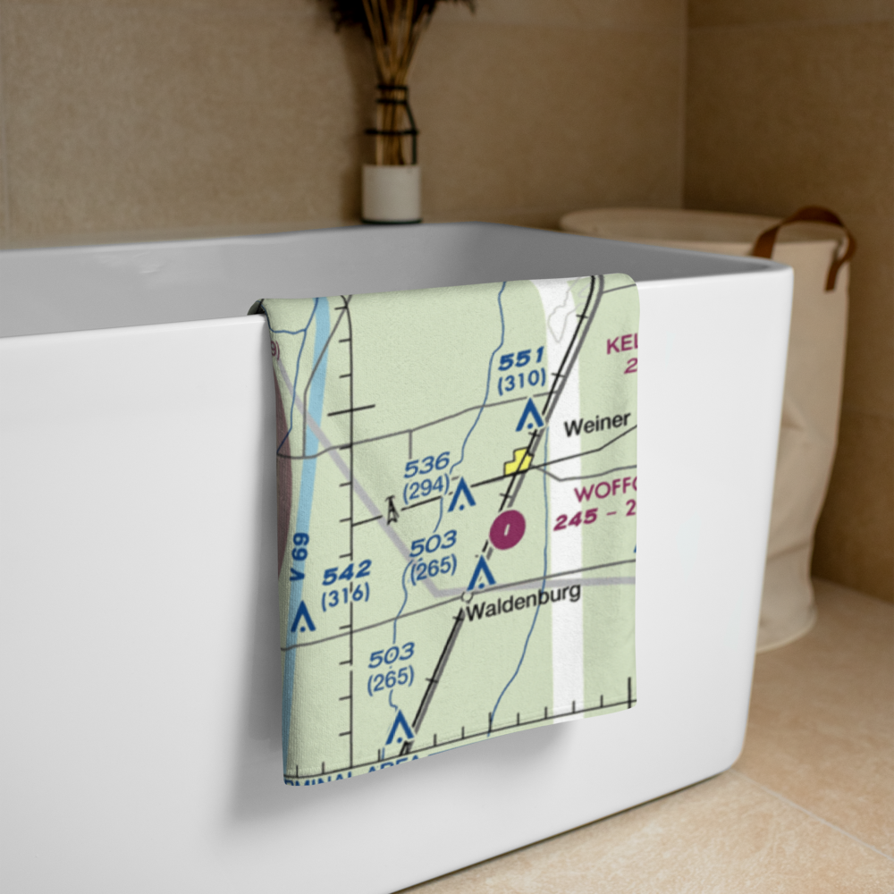 Newport Regional Airport (M19) VFR Sectional Towel 