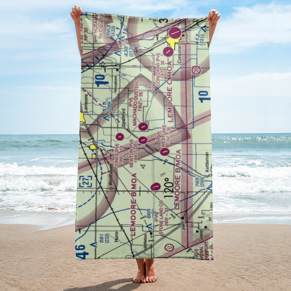 Newton Field (12CL) VFR Sectional Towel 