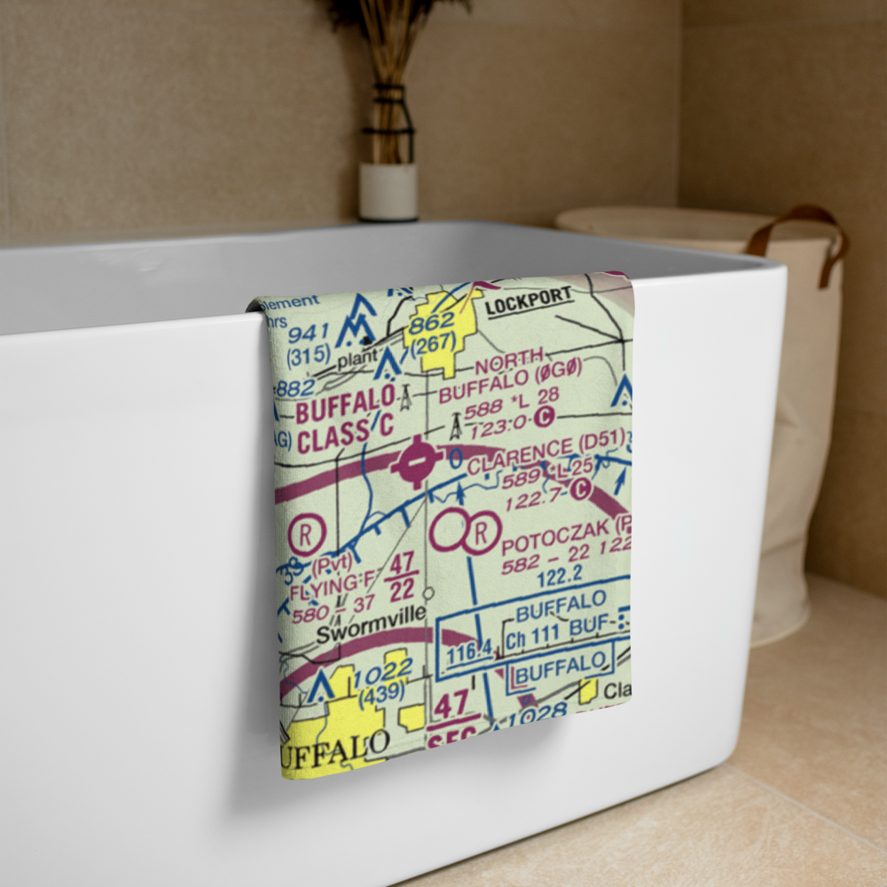 Niagara Falls International Airport (IAG) VFR Sectional Towel 