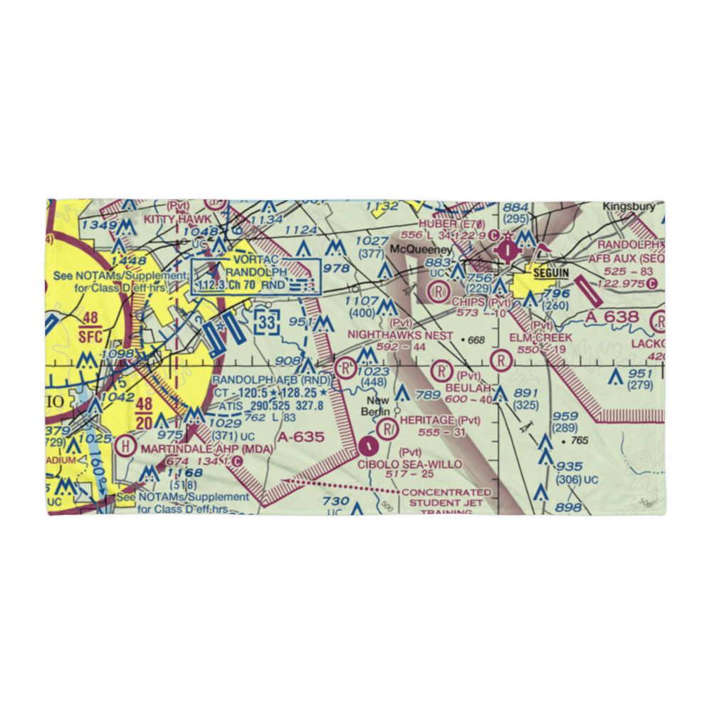 Nighthawks Nest Airport (TT45) VFR Sectional Towel 