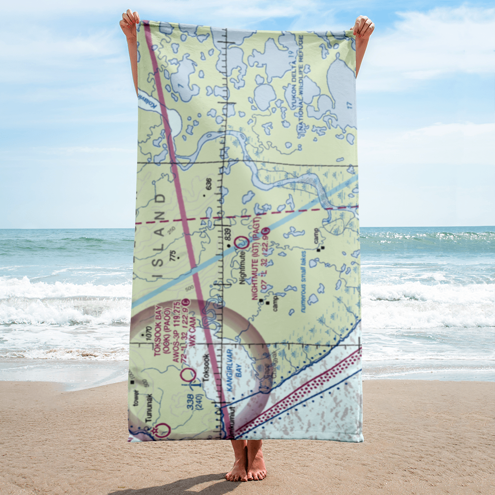 Nightmute Airport (IGT) VFR Sectional Towel 