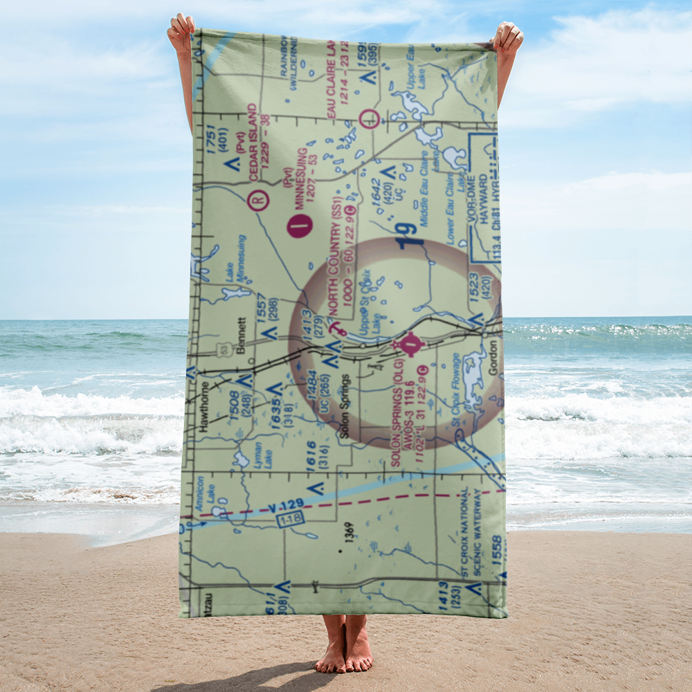 North Country Seaplane Base (SS1) VFR Sectional Towel 
