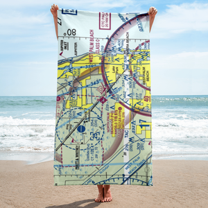 North Palm Beach County General Aviation Airport (F45) VFR Sectional Towel