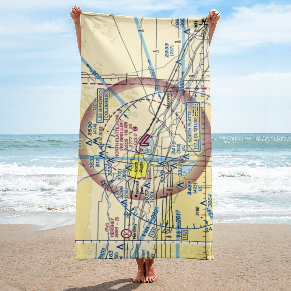 North Platte Regional Airport Lee Bird Field (LBF) VFR Sectional Towel 