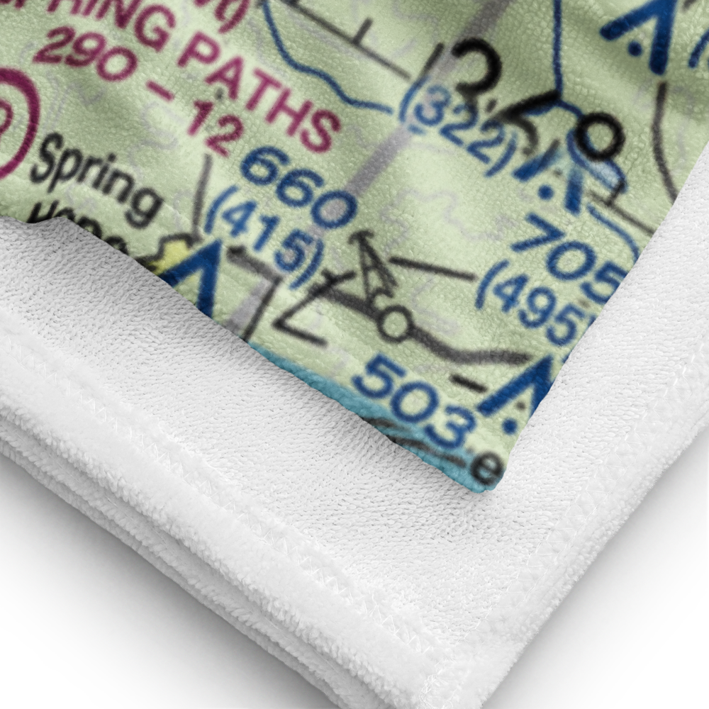 North Raleigh Airport (00NC) VFR Sectional Towel 