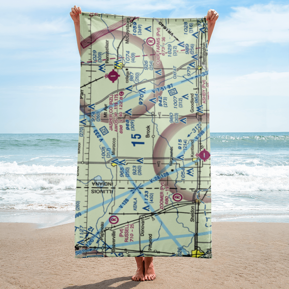 North West Indiana Air Airport (II04) VFR Sectional Towel 