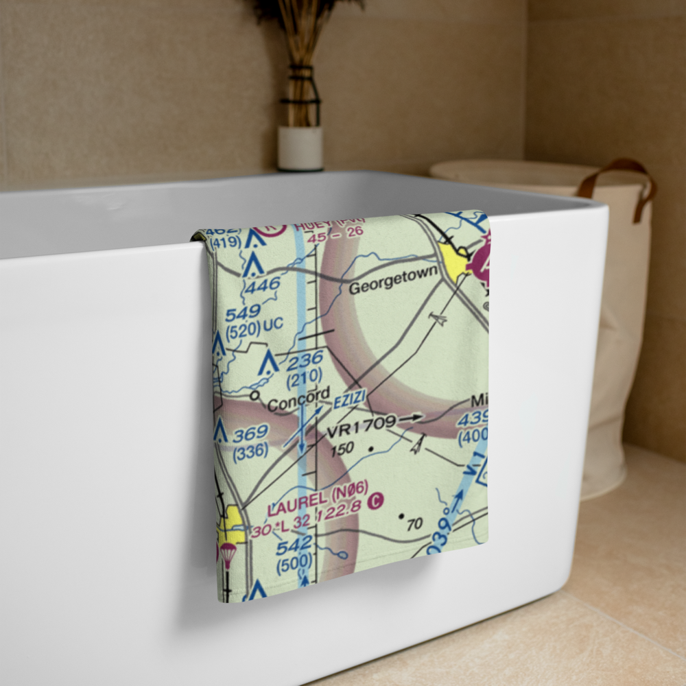 Oak Grove Farm Airport (5MD4) VFR Sectional Towel 