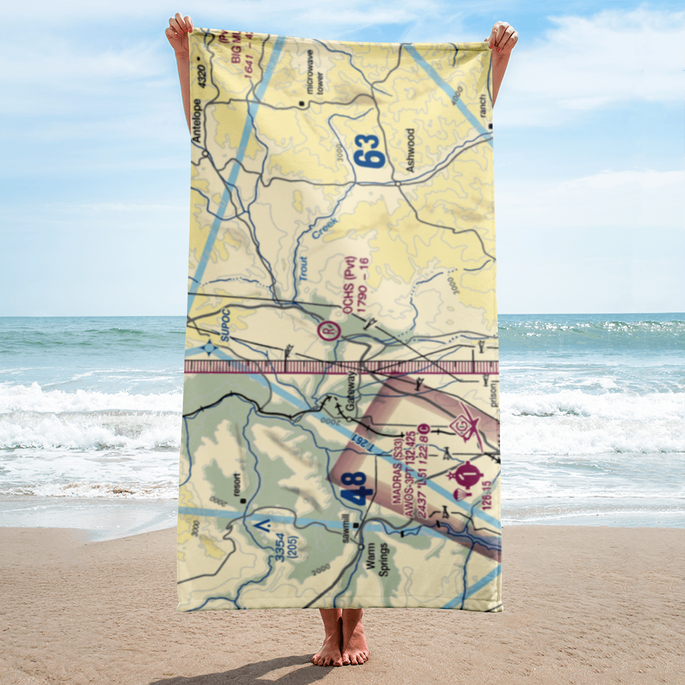 Ochs Private Airport (72OR) VFR Sectional Towel 