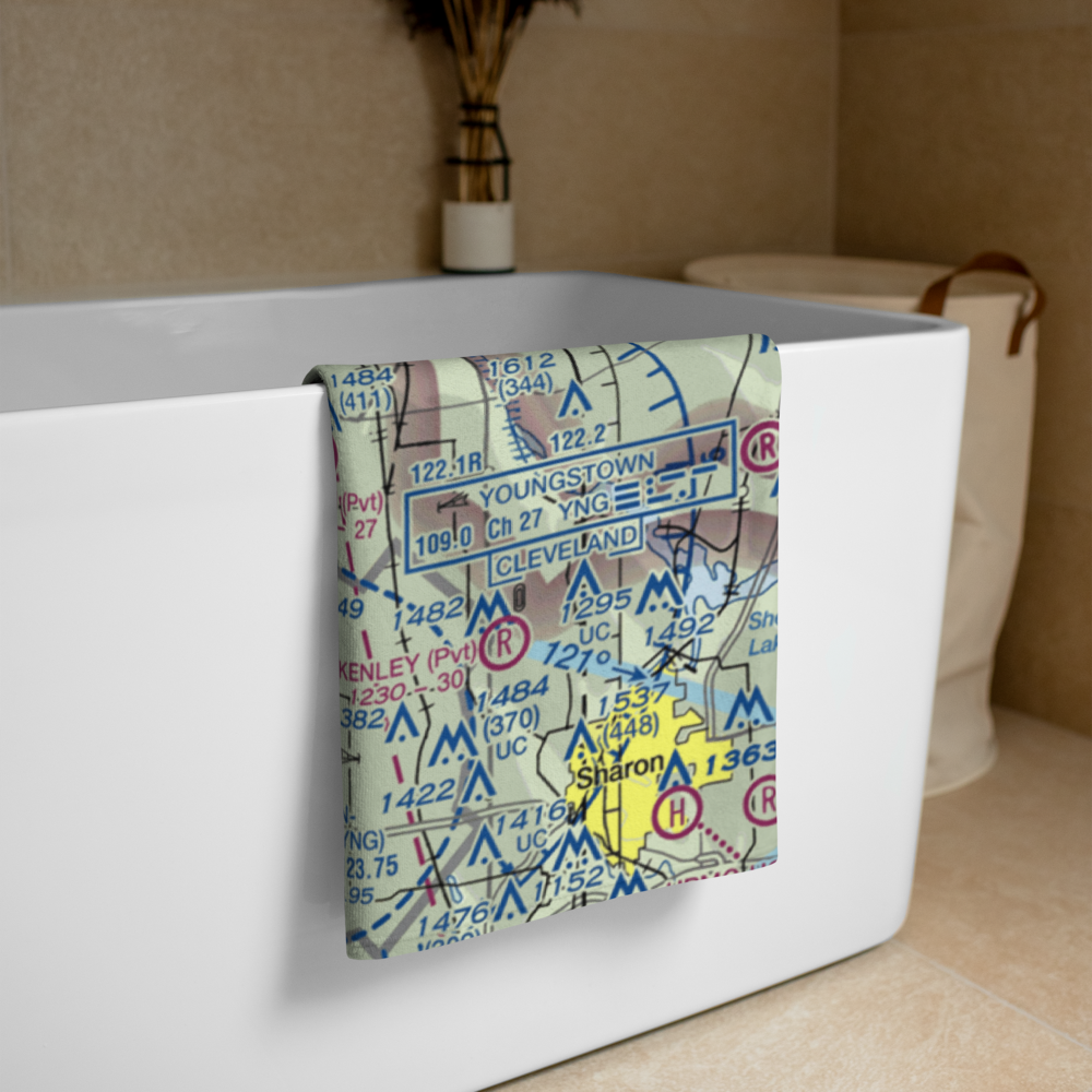 Oldstown Flying Tails Airport (81OH) VFR Sectional Towel 