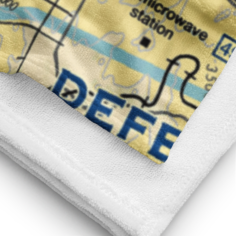 On the Rocks Airport (1CA6) VFR Sectional Towel 