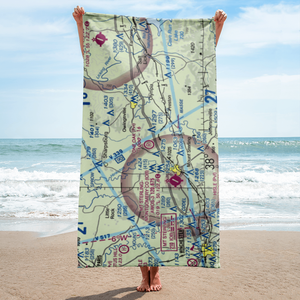 One Oak Airport (77KY) VFR Sectional Towel