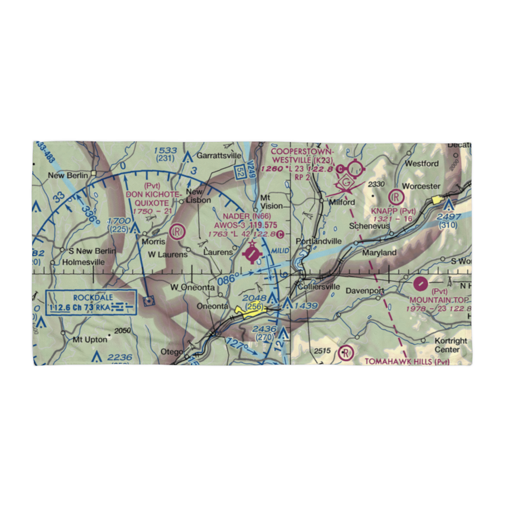 Oneonta Municipal Airport (N66) VFR Sectional Towel 