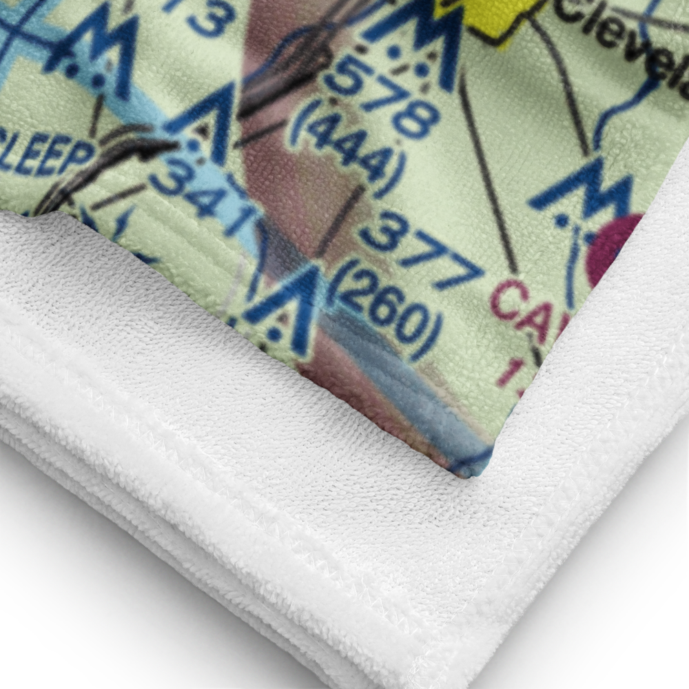 Outlaw Flyers Airport (16XS) VFR Sectional Towel 