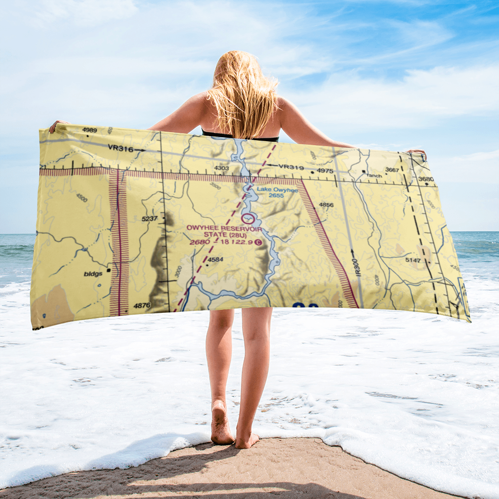 Owyhee Reservoir State Airport (28U) VFR Sectional Towel 