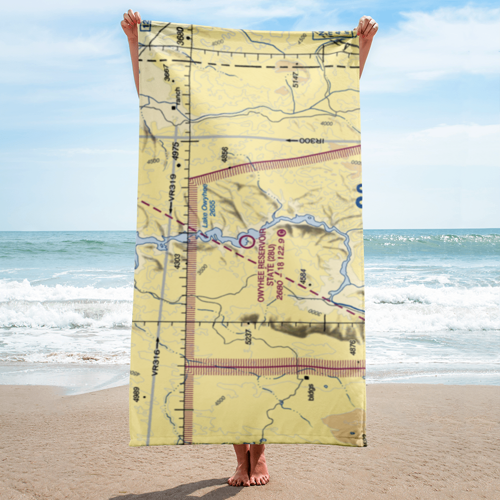 Owyhee Reservoir State Airport (28U) VFR Sectional Towel 