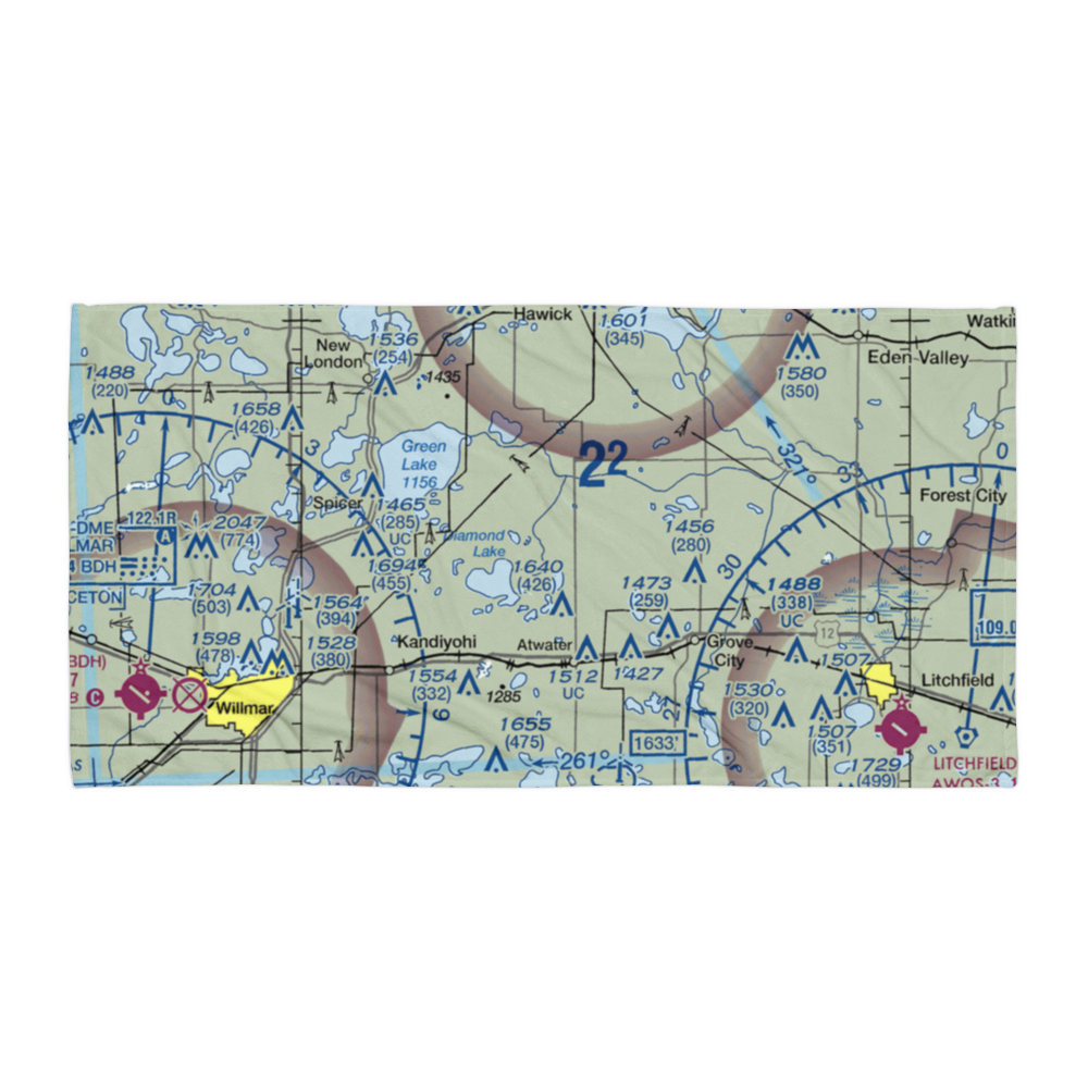 Pagel's Field (67MN) VFR Sectional Towel 