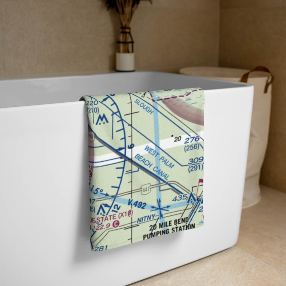 Palm Beach County Glades Airport (PHK) VFR Sectional Towel 