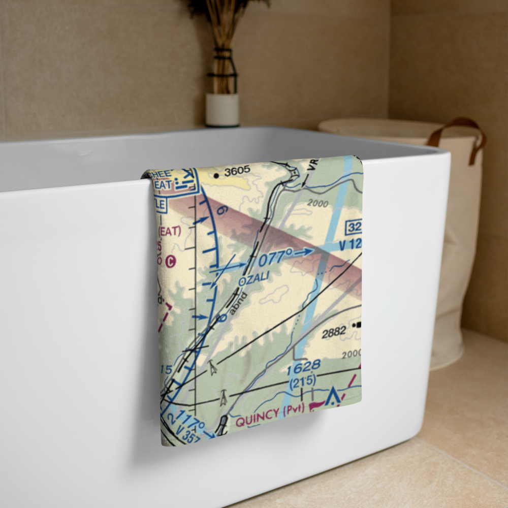 Pangborn Memorial Airport (EAT) VFR Sectional Towel 