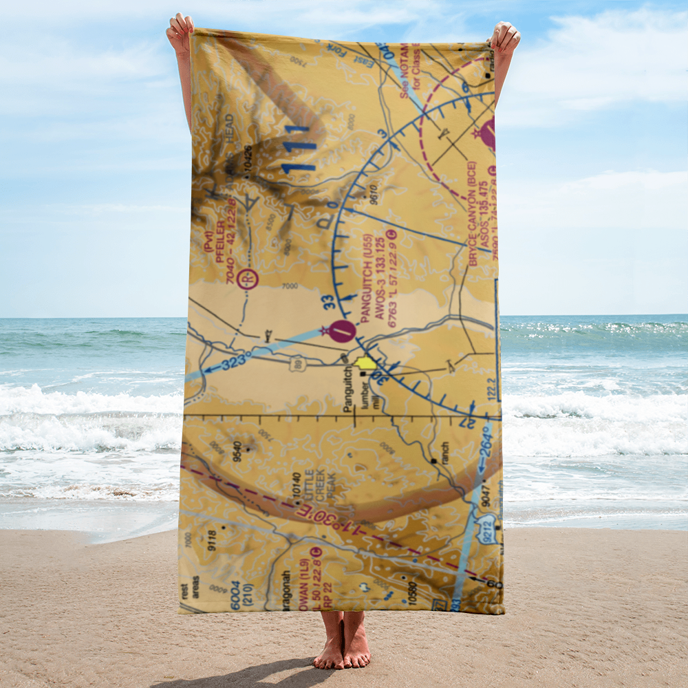 Panguitch Municipal Airport (U55) VFR Sectional Towel 