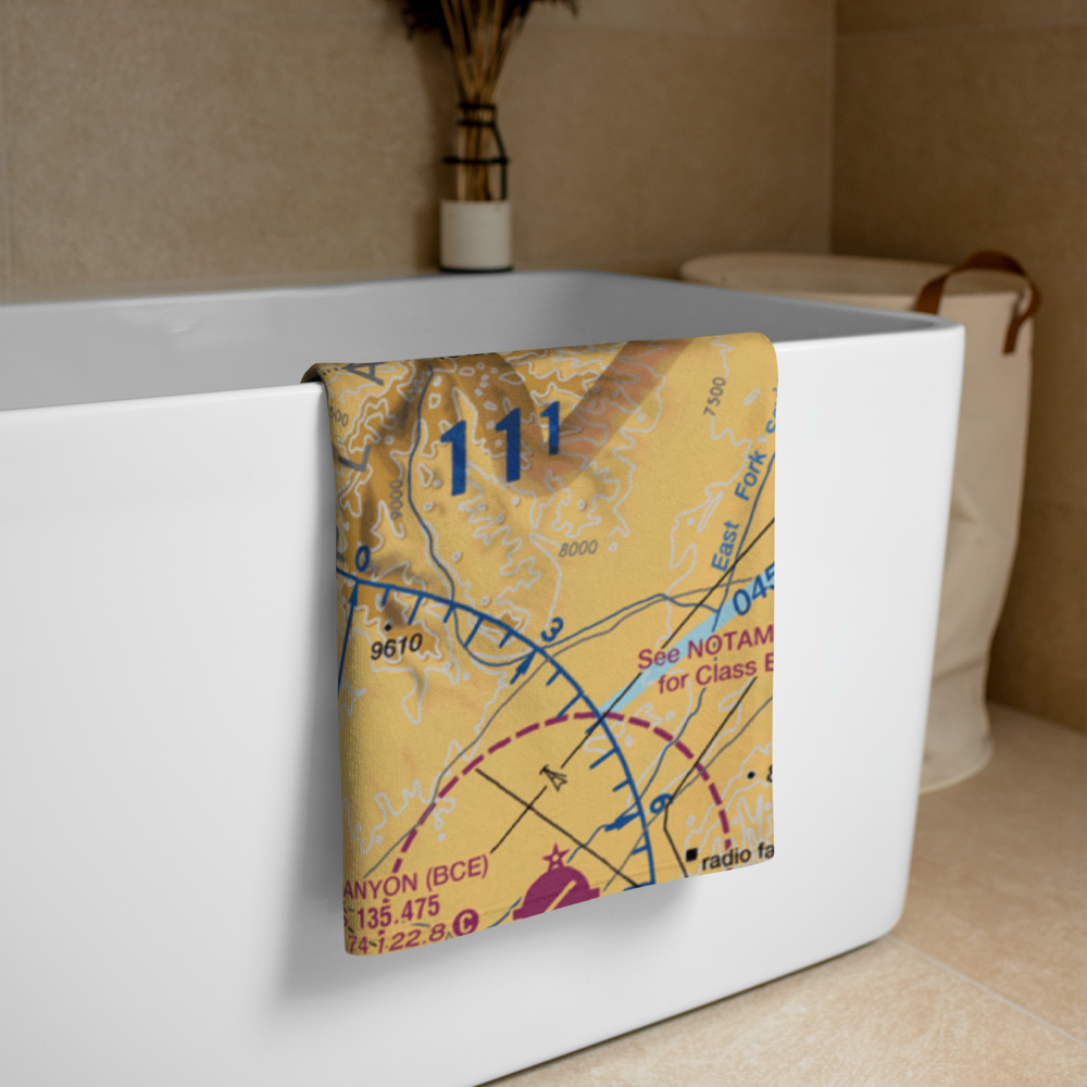 Panguitch Municipal Airport (U55) VFR Sectional Towel 