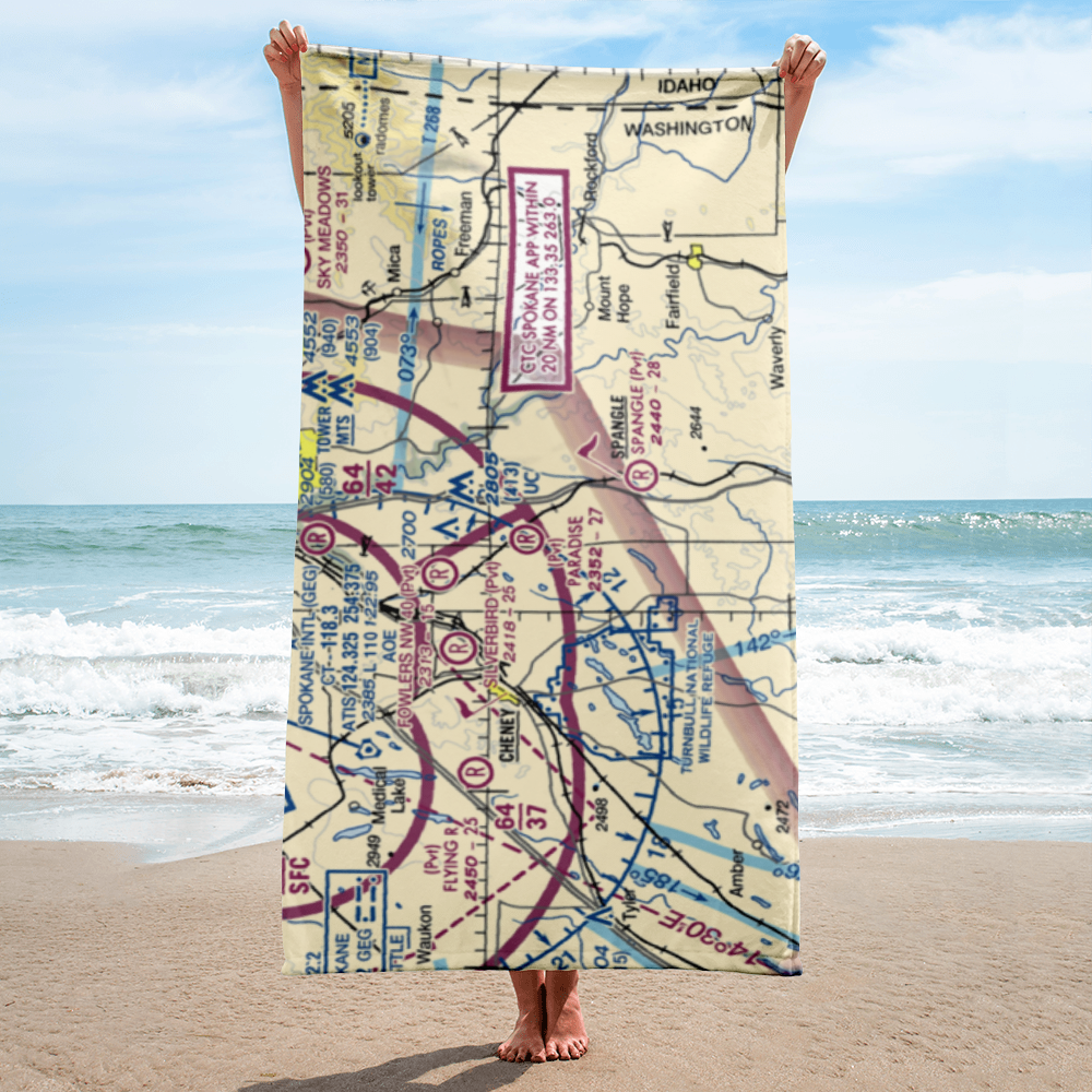 Paradise Air Ranch Airport (WA62) VFR Sectional Towel 