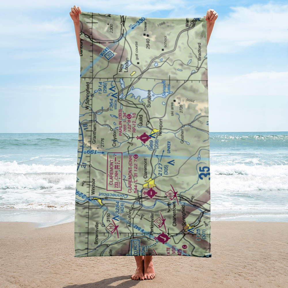 Parlin Field (2B3) VFR Sectional Towel 