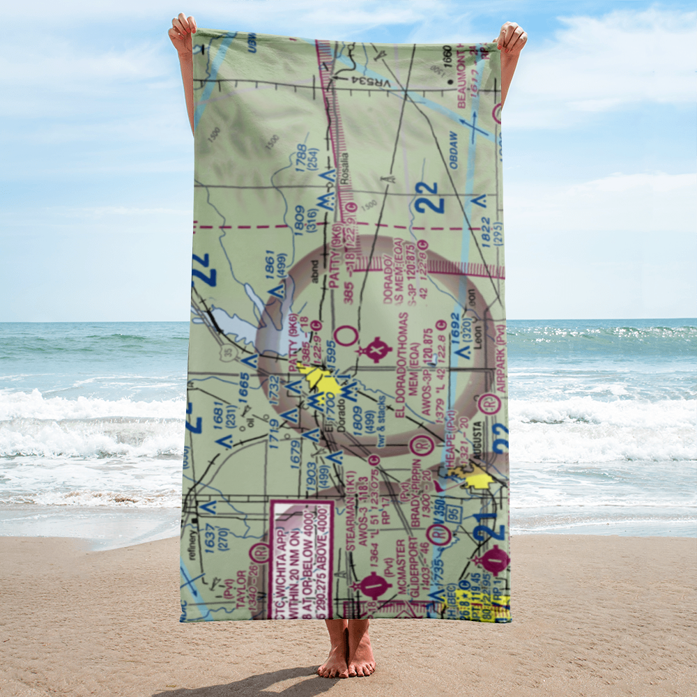 Patty Field (9K6) VFR Sectional Towel 