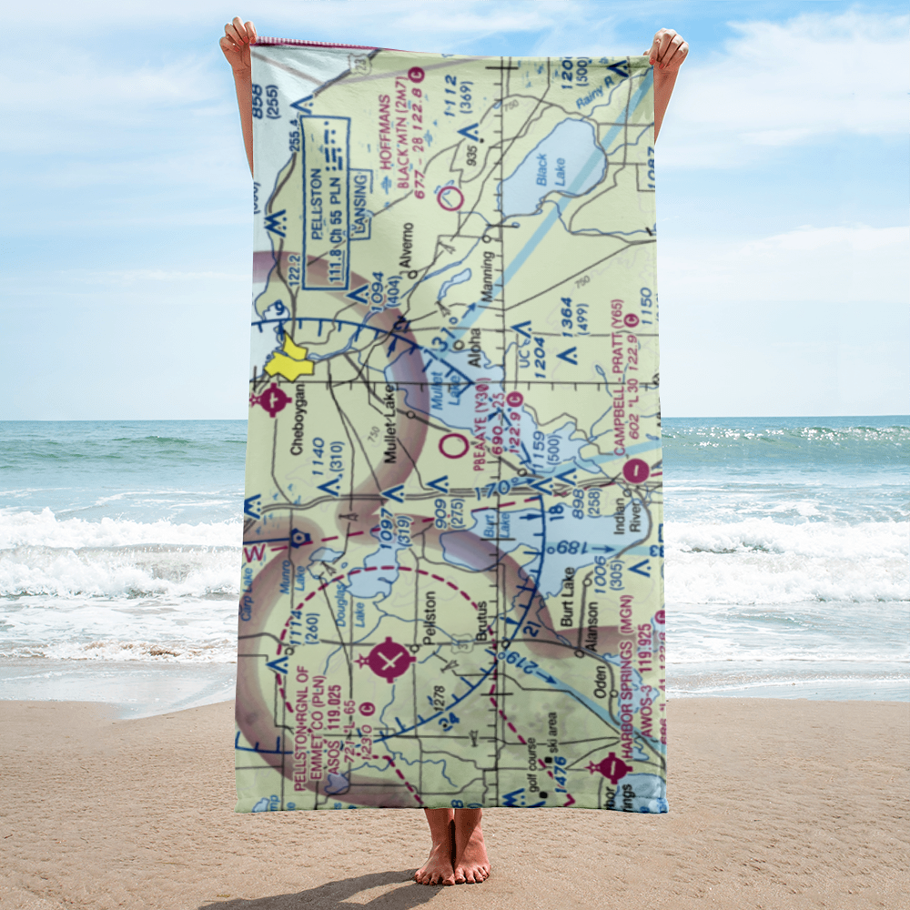 Pbeaaye Airport (Y30) VFR Sectional Towel 