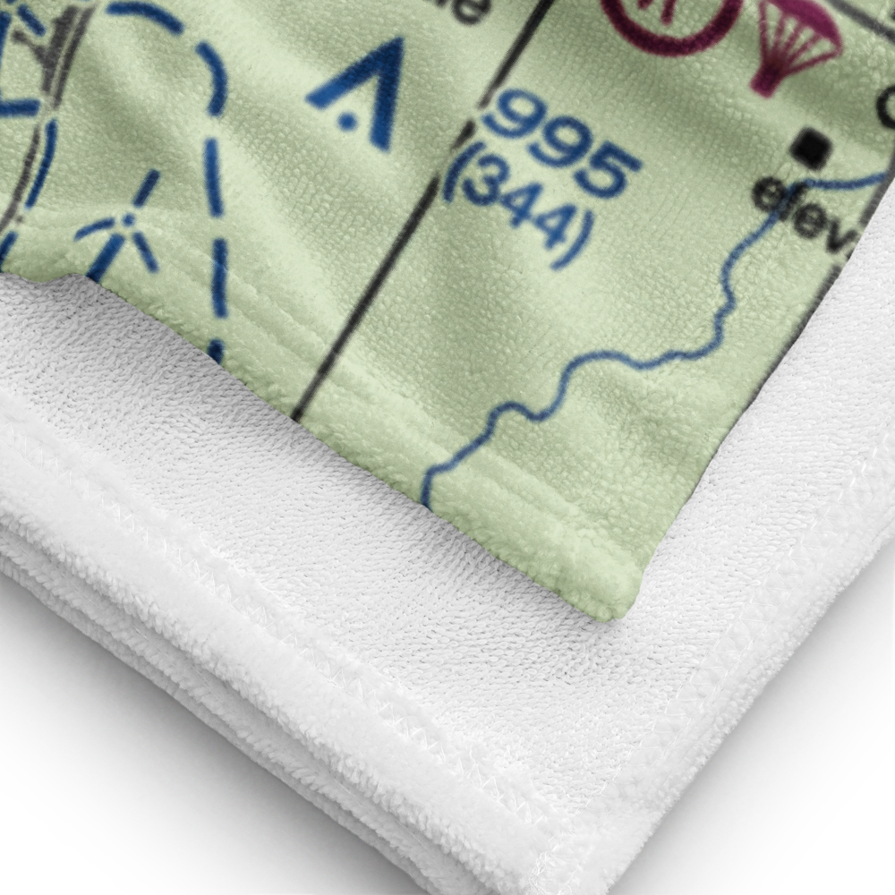 Pekin Municipal Airport (C15) VFR Sectional Towel 