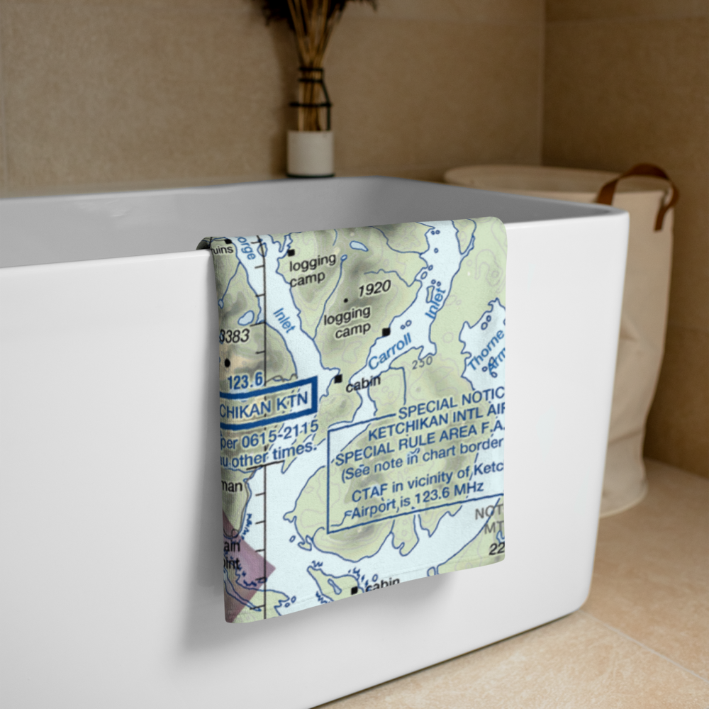 Peninsula Point Pullout Seaplane Base (9C0) VFR Sectional Towel 