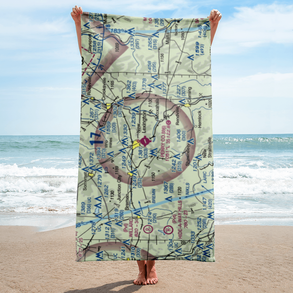 Perry County Airport (I86) VFR Sectional Towel 