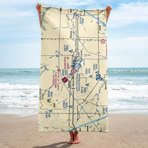 Pete's Port Airport (55ND) VFR Sectional Towel