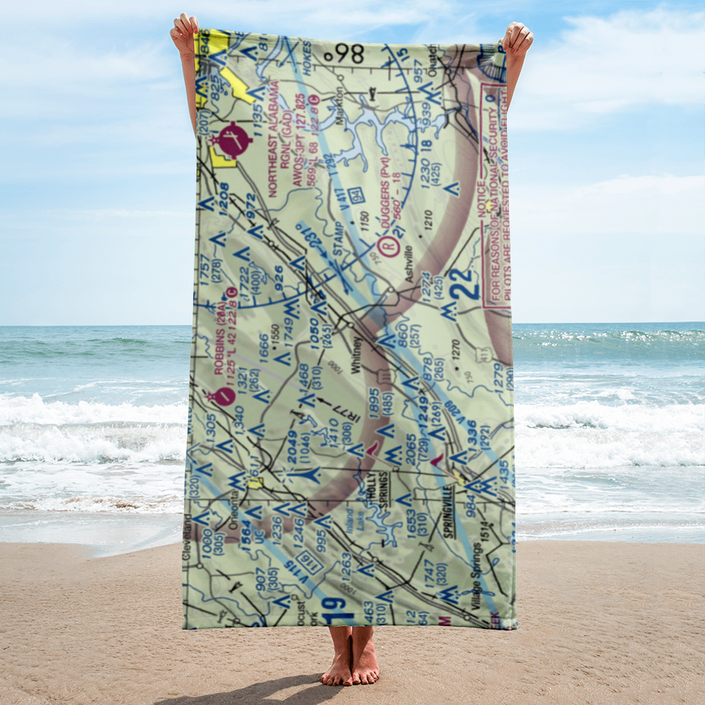 Peterson Field (7AL2) VFR Sectional Towel 